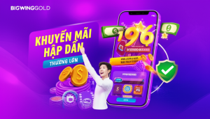 Người dùng Việt Nam vui mừng rút tiền thành công và nhận thưởng lớn trên nền tảng bigwingold với giao diện ứng dụng hiện đại và các biểu tượng bảo mật