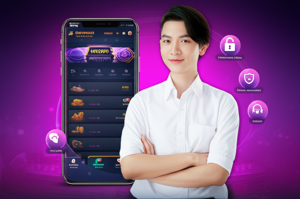 Người dùng trẻ kiểm tra lịch sử giao dịch nạp tiền trên nền tảng bigwingold với giao diện hiện đại và bảo mật cao