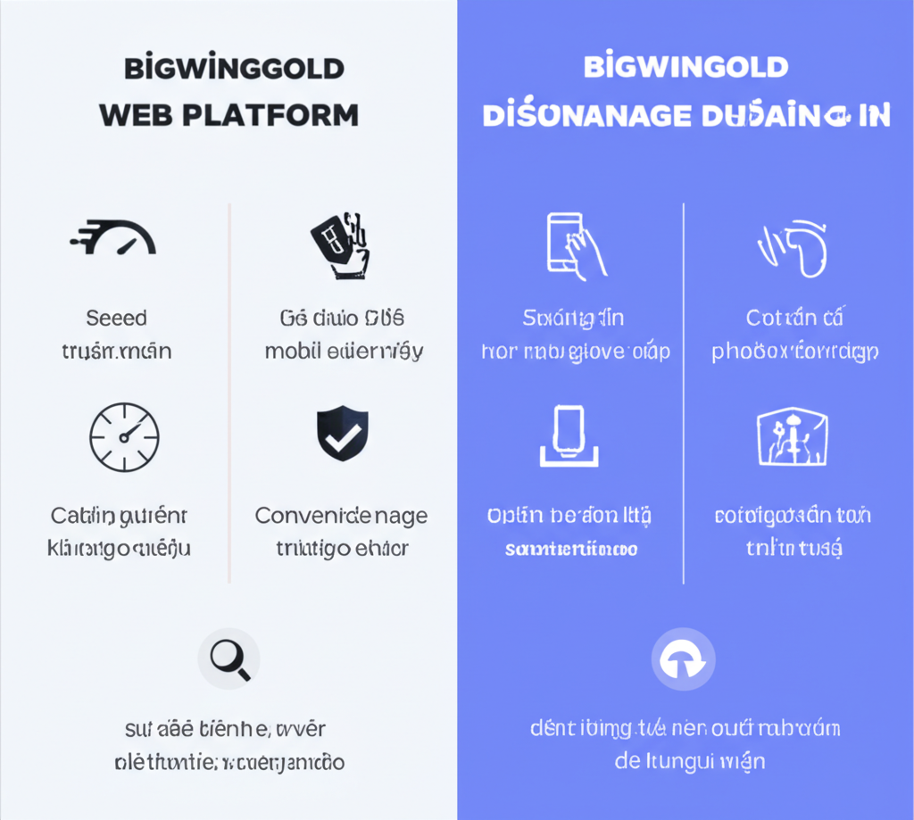 So sánh ưu nhược điểm khi chơi game cá cược trên web và ứng dụng di động bigwingold