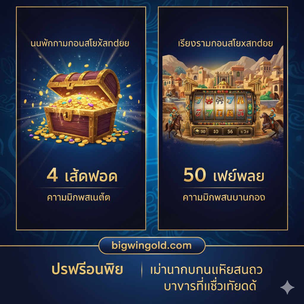總結和呼籲行動圖。一個氣勢宏大的場景，亞歷山大帝站在山頂或城牆上，眺望遠方，象徵勝利和財富。前景是一個巨大的金色勝利女神像（或象徵財富的金色符號）。中央放置一個簡潔的信息框，用大字體總結'High RTP (96.27%)'和'4 Jackpot System'的兩個核心優勢。下方設計一個醒目的按鈕形狀元素，寫著'Novel of Alexander ทดลองเล่น (試玩)'或'สมัครสมาชิก (註冊)'，並確保'bigwingold.com'网址在底部清晰可見，用溫暖的金色和橙色調激發用户的行動欲望。