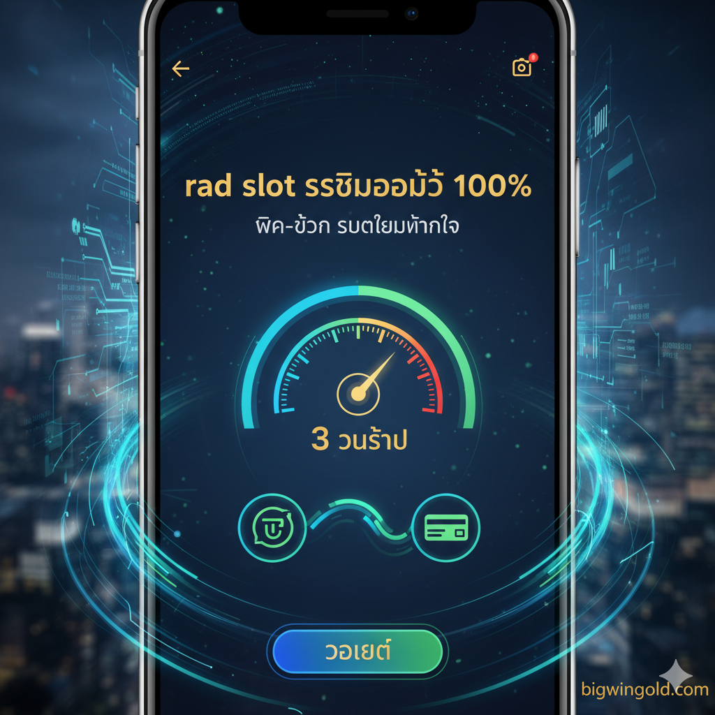 rad slot ระบบออโต้ 100%: ฝาก-ถอนรวดเร็วทันใจ